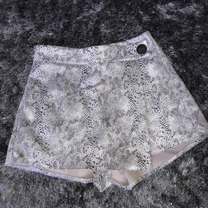 Haute Monde Faux Leather Skort